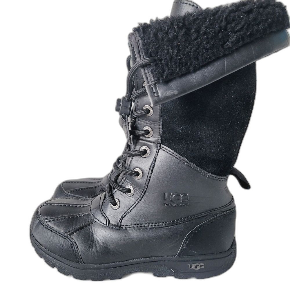 UGG K Butte II tall Kisa Waterproof rain/snow boots Size 13 Black
